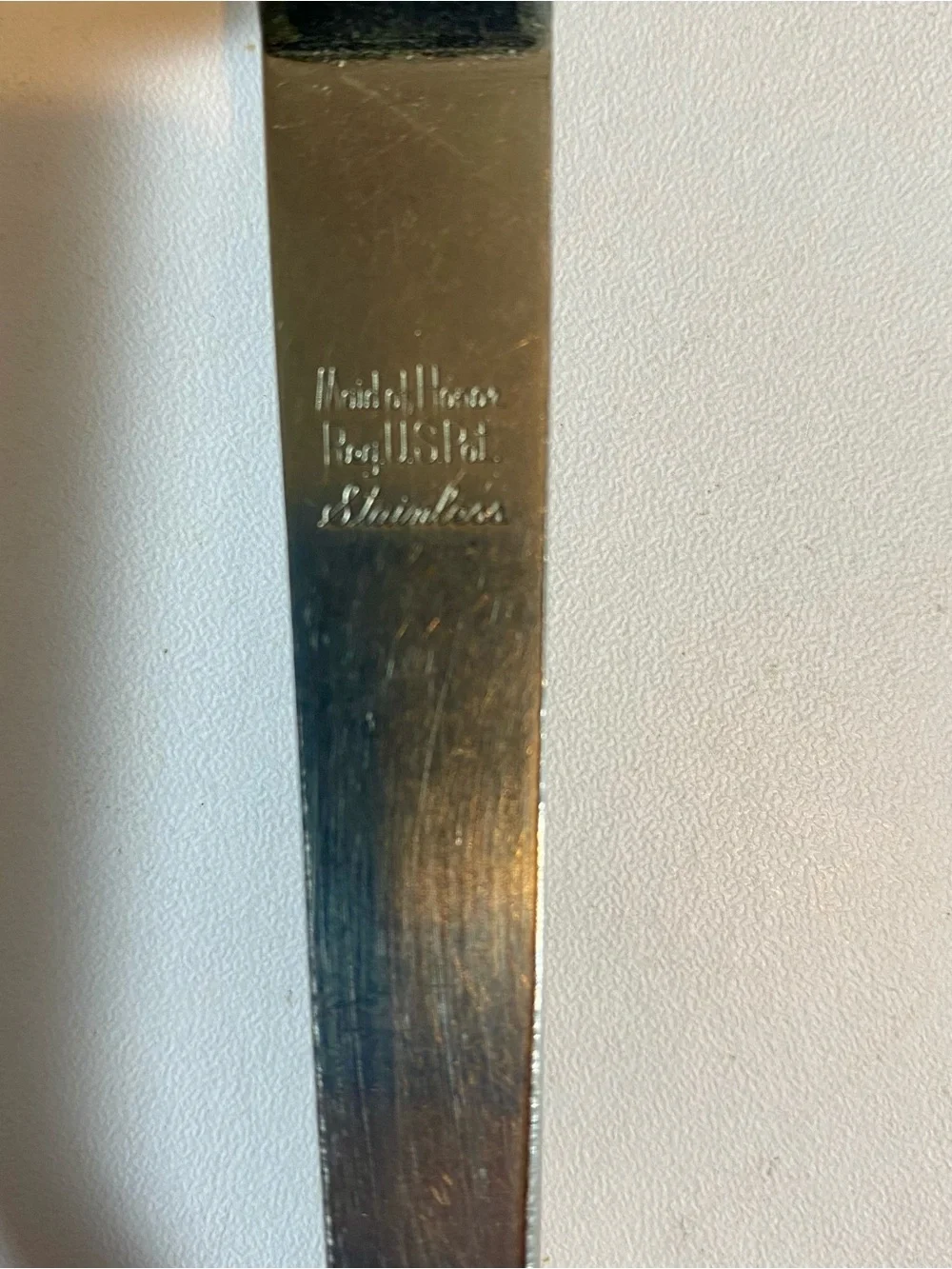 VTG Maid of Honor Stainless Steel Serving Spoon Silver Flatware Kitchen USA